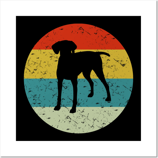 German shorthaired pointer retro vintage Wall Art by Tianna Bahringer